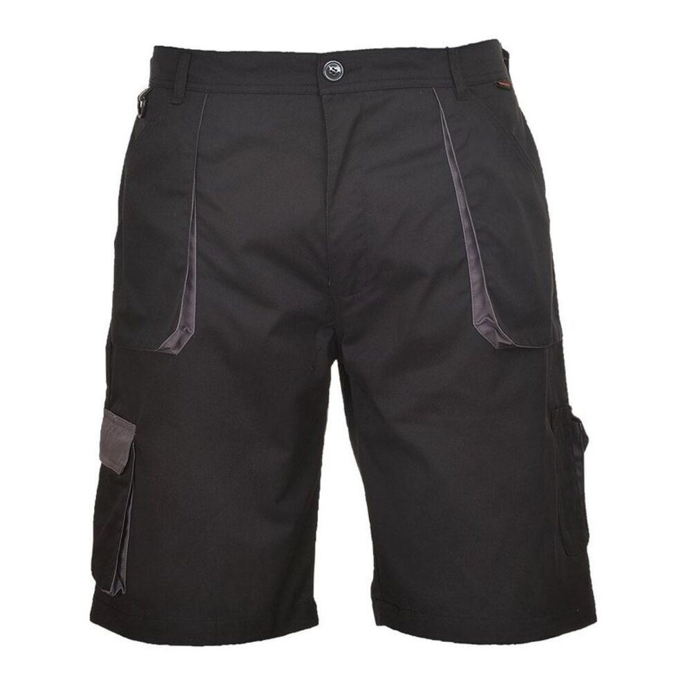 Portwest Mens Texo Contrast Shorts / Black